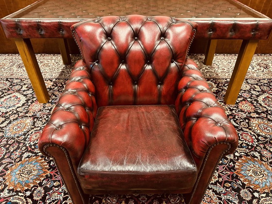 Image 1 of Die Marke Chesterfield Esstisch mit Esszimmerstühlen