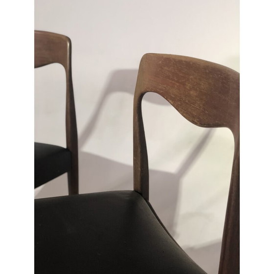 Image 1 of Paar Vintage-Stühle im Stil von Niels Otto Moller, 1960