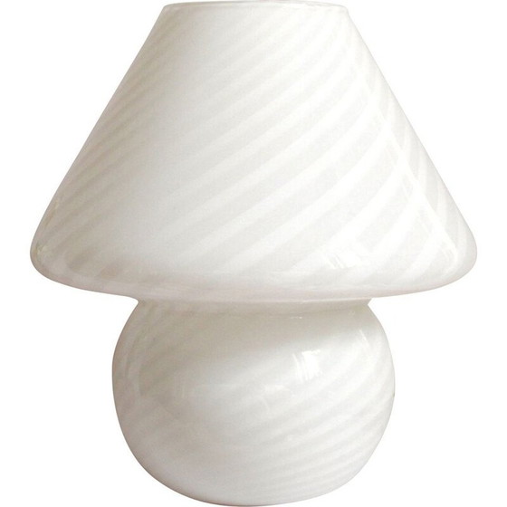 Image 1 of Vintage Bucaneve Wirbel Murano Pilz Lampe, Italien 1970er