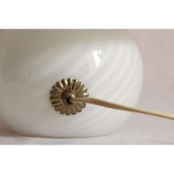 Image 1 of Vintage Bucaneve Wirbel Murano Pilz Lampe, Italien 1970er