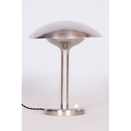 Image 1 of Alte Bauhaus-Tischlampe aus vernickeltem Stahl von František Anýž, Tschechoslowakei 1920