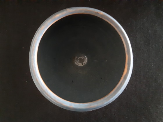 Image 1 of Handgedrehte, signierte und datierte (1960) Sgraffito-Vase von Frans Tuinsta.