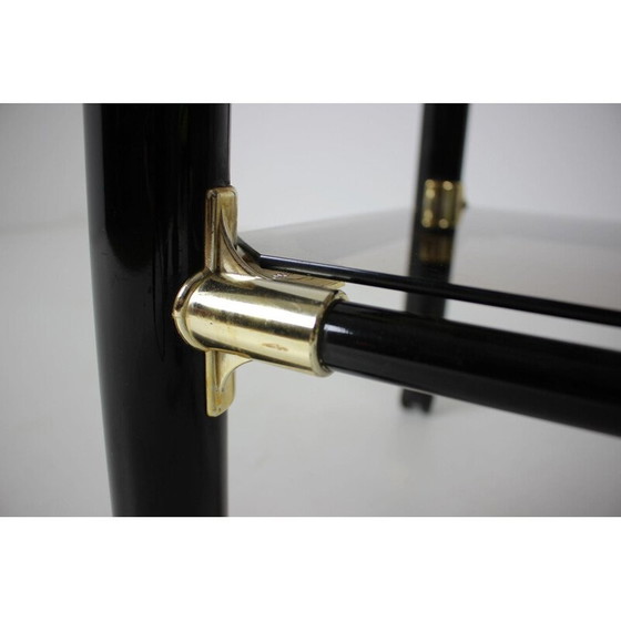 Image 1 of Kleiner Vintage-Glastisch Vet For, Italien 1980