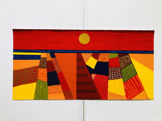 Image 1 of Siebdruck von Ronald Boonacker – Tulpenfelder, Holland