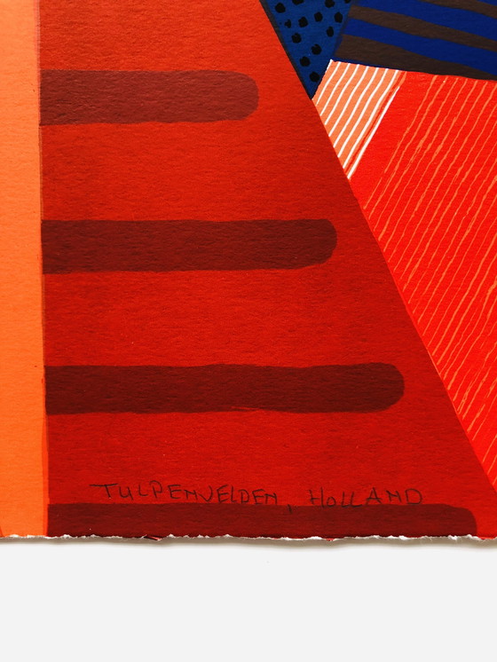 Image 1 of Siebdruck von Ronald Boonacker – Tulpenfelder, Holland