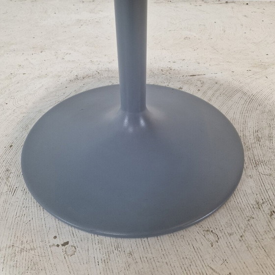 Image 1 of Runder Couchtisch "Circle" aus weißem Holz und Metall von Pierre Paulin für Artifort, 1970