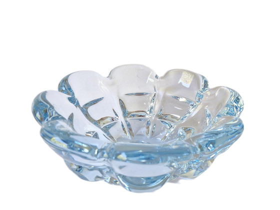 Image 1 of Orrefors - Große eisblaue Schale von Nils Landberg - 3449 Gramm