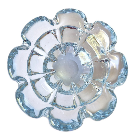 Image 1 of Orrefors - Große eisblaue Schale von Nils Landberg - 3449 Gramm