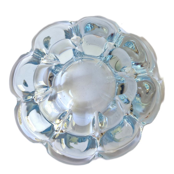 Image 1 of Orrefors - Große eisblaue Schale von Nils Landberg - 3449 Gramm