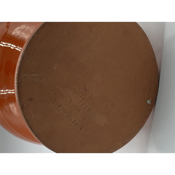 Image 1 of Vase mit Blumentopf aus glasierter Keramik von Caumont Potier