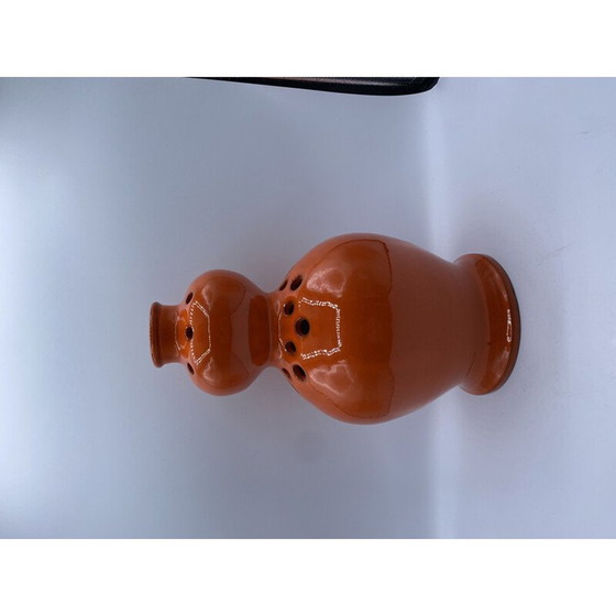 Image 1 of Vase mit Blumentopf aus glasierter Keramik von Caumont Potier