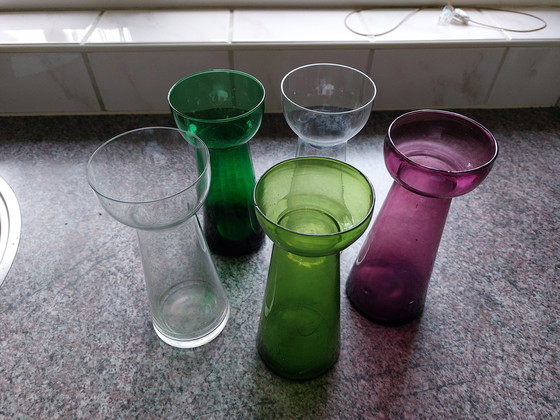 Image 1 of 5 Vintage Original Hyazinthengläser