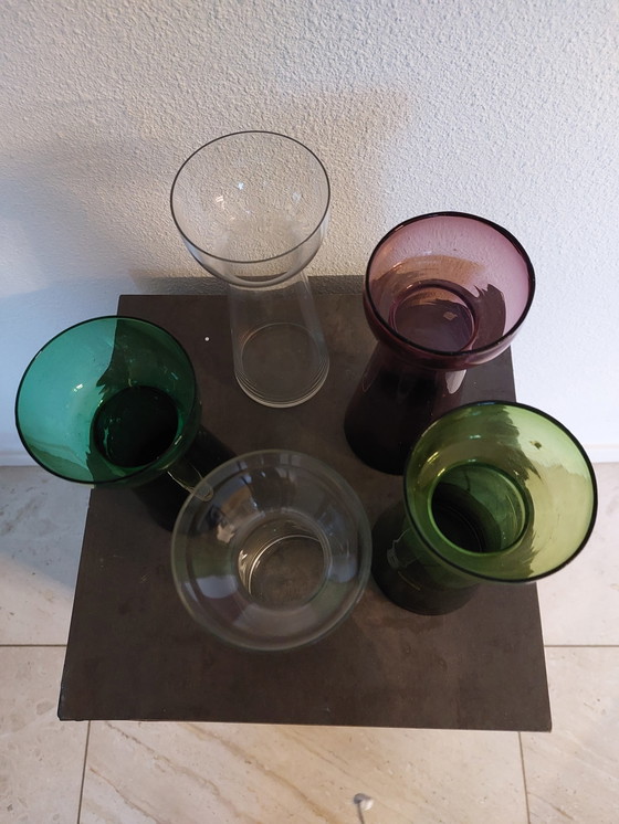Image 1 of 5 Vintage Original Hyazinthengläser
