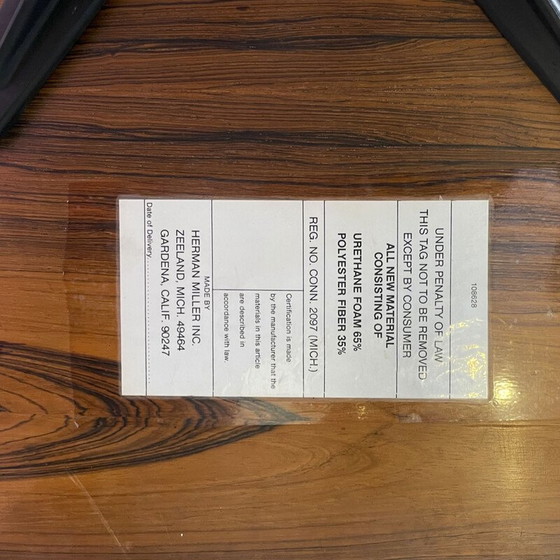 Image 1 of Vintage-Sessel mit Ottomane aus Rio-Palisanderholz von Charles und Ray Eames, 1970