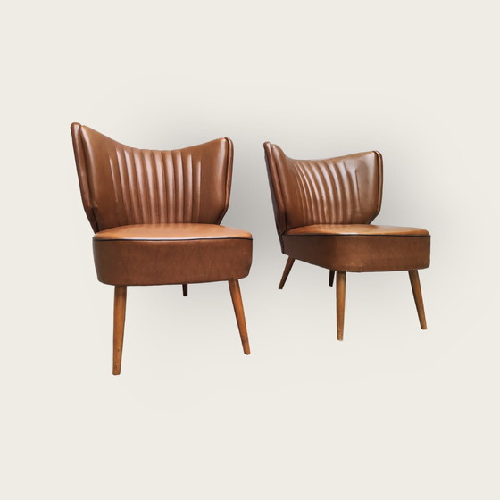Image 1 of 2x Cocktailstühle aus der Mid century