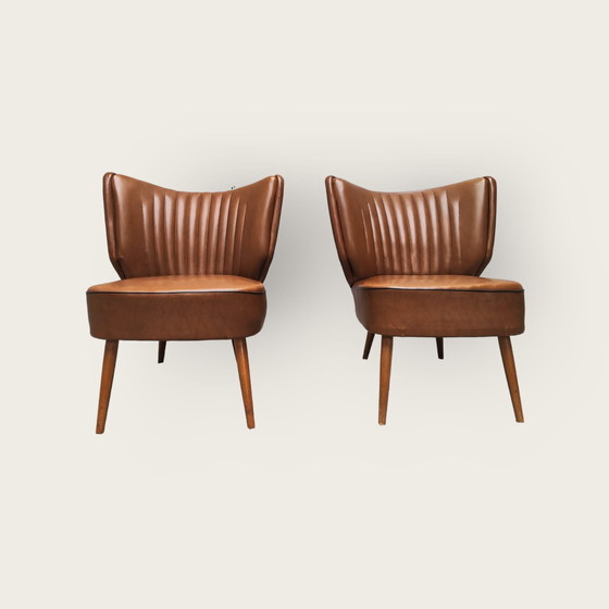 Image 1 of 2x Cocktailstühle aus der Mid century