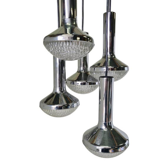 Image 1 of Chrom-Kaskadenlampe aus dem Weltraumzeitalter