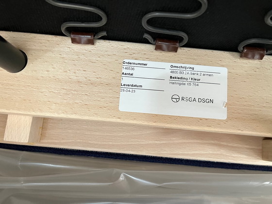 Image 1 of Gelderland Henk Vos 4800 3-Sitzer-Sofa + Fußhocker