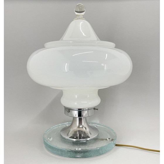 Image 1 of Italienische Tischlampe aus Muranoglas von Carlo Nason für Mazzega, 1970er Jahre