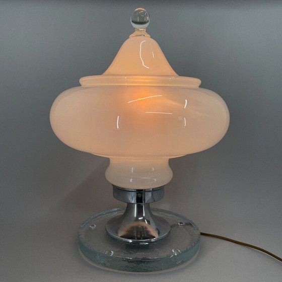 Image 1 of Italienische Tischlampe aus Muranoglas von Carlo Nason für Mazzega, 1970er Jahre