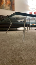 Maupertuus Couchtisch aus Glas