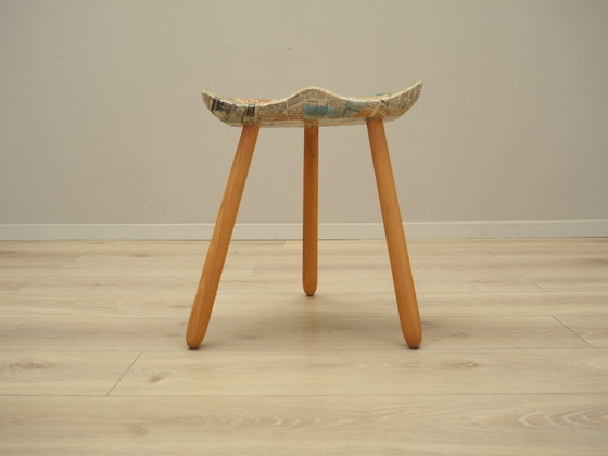 Image 1 of Dreibeinhocker, Dänisches Design, 1950er Jahre, Designer: Arne Hovmand-Olsen