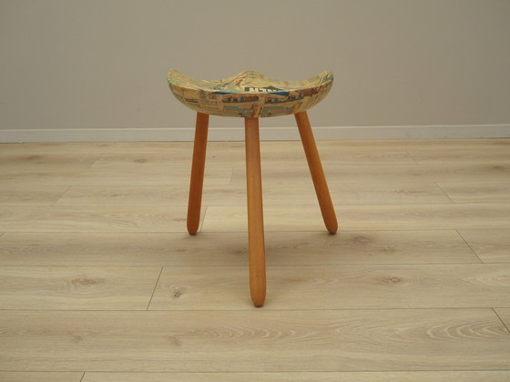 Image 1 of Dreibeinhocker, Dänisches Design, 1950er Jahre, Designer: Arne Hovmand-Olsen