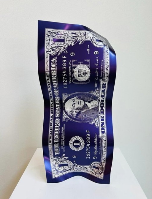 Karl Lagasse (1981) "Ein Dollar" Kunstwerk - limitierte Auflage 9/32