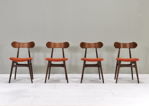 4x Louis van Teeffelen Esszimmerstühle