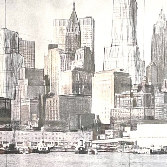 Image 1 of Christo, Lower Manhattan 2 verhüllte Gebäude