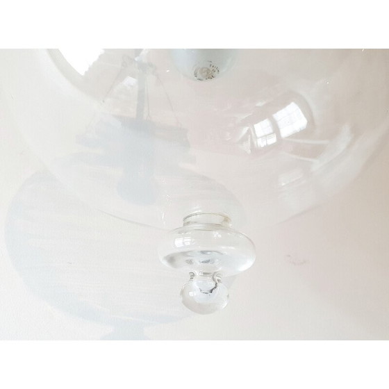 Image 1 of Vintage Glas-Hängelampe von Herbert Proft für Limburg 1960er Jahre