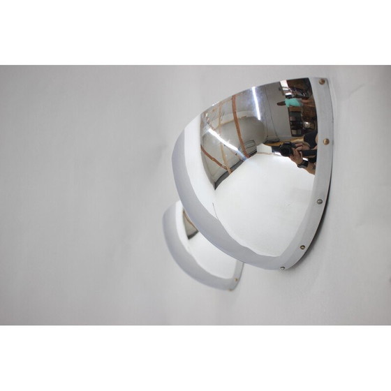 Image 1 of Paar verchromte Bauhaus-Wandlampen, Tschechoslowakei 1930