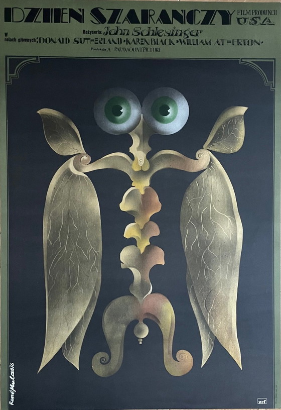 Image 1 of Rene Mulas, Der Tag der Heuschrecke, 1976, Orginalplakat: Donald Sutherland, Karen Black, Burgess Meredith