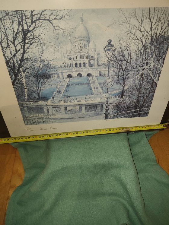 Image 1 of Vintage Aquarell Von Sacré Coeur Paris