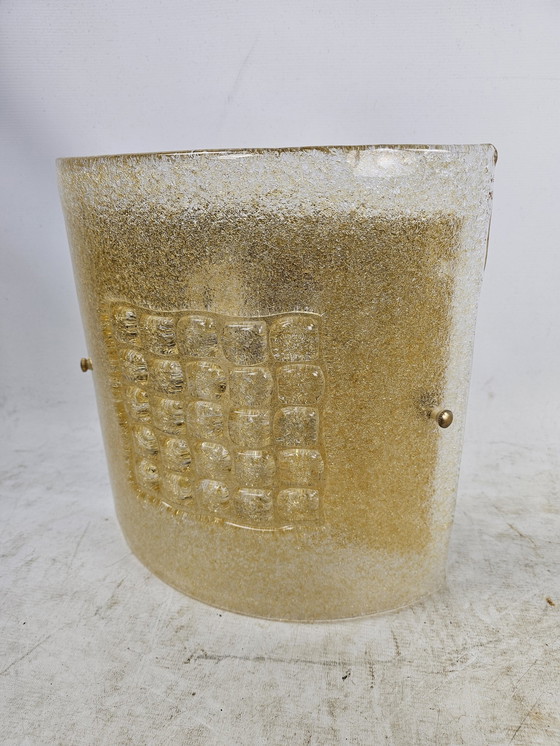 Image 1 of Satz von 4 Wandleuchten Italienisch Glas Groß