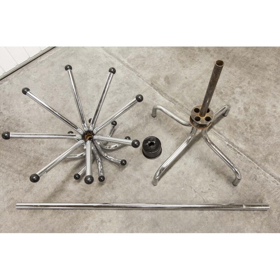 Image 1 of Vintage Papageien-Garderobe aus verchromtem Metall, 1960