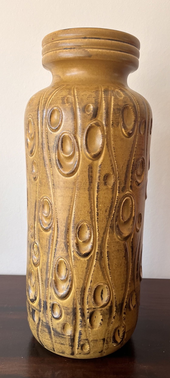 Image 1 of Scheurich Vase , Westdeutschland Korallenmotiv, 40 cm