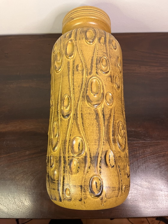 Image 1 of Scheurich Vase , Westdeutschland Korallenmotiv, 40 cm