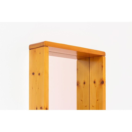 Image 1 of Rechteckiger Vintage-Spiegel mit Holzrahmen von Maison Regain, Frankreich 1970er Jahre