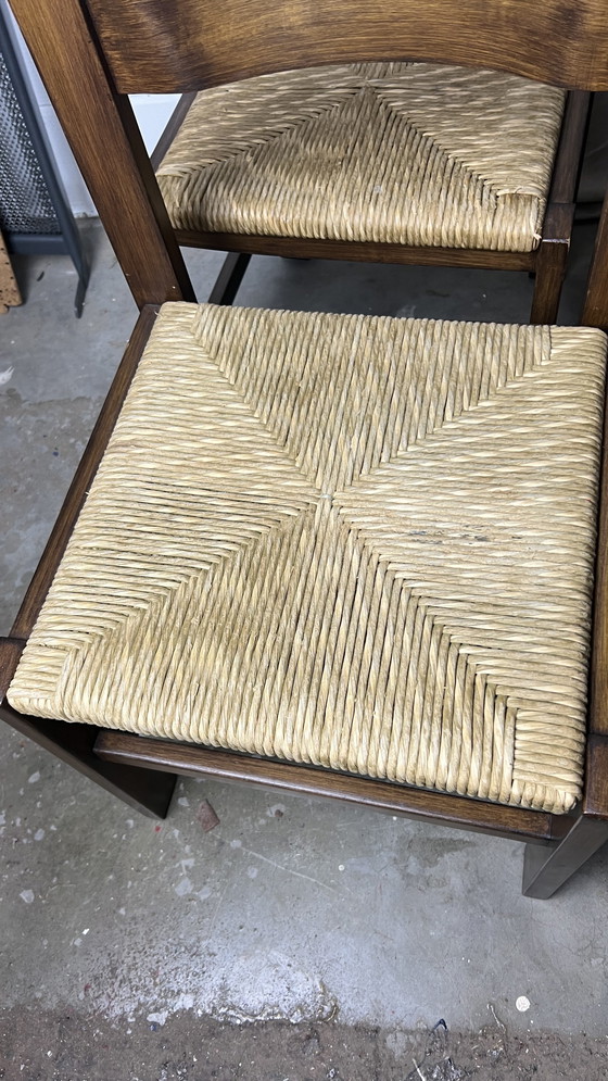 Image 1 of 6x Papierkordelstühle braun beige