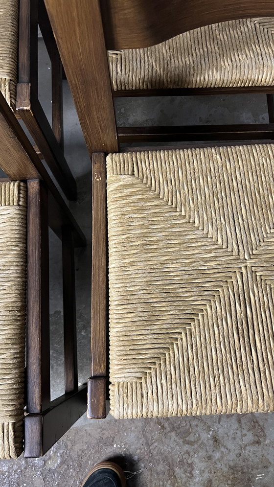 Image 1 of 6x Papierkordelstühle braun beige