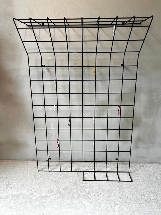 Image 1 of Vintage-Garderobe Design Karl Fichtel aus beschichtetem Stahldraht.