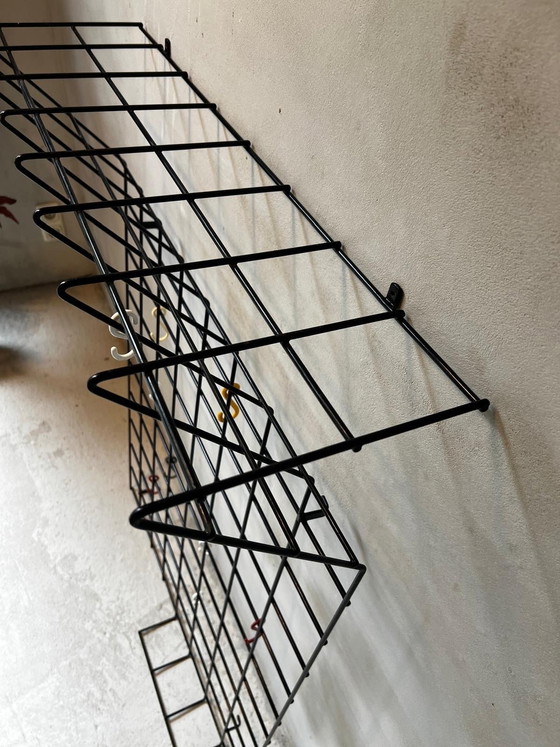Image 1 of Vintage-Garderobe Design Karl Fichtel aus beschichtetem Stahldraht.