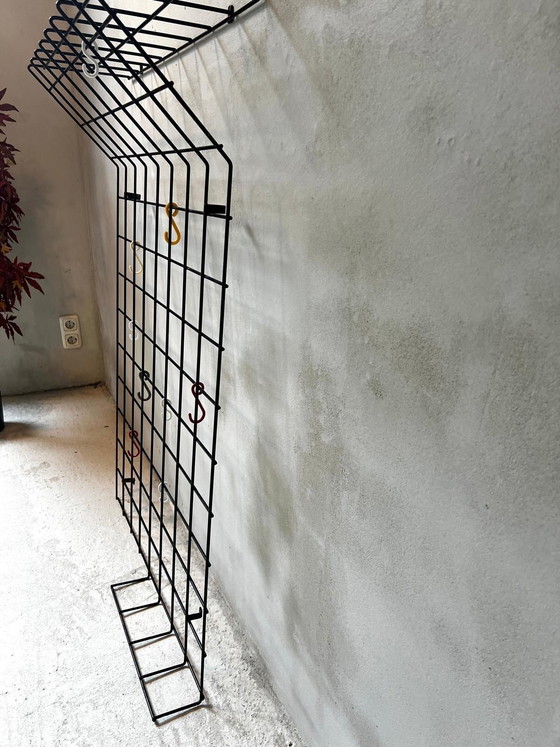 Image 1 of Vintage-Garderobe Design Karl Fichtel aus beschichtetem Stahldraht.