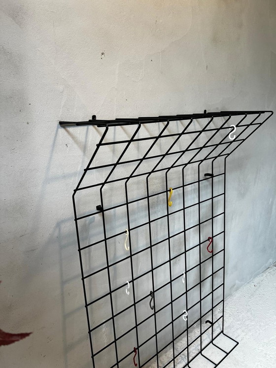 Image 1 of Vintage-Garderobe Design Karl Fichtel aus beschichtetem Stahldraht.