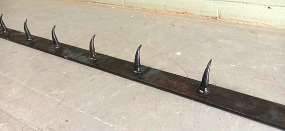 Image 1 of Antieke ijzeren Frans butcher kapstok