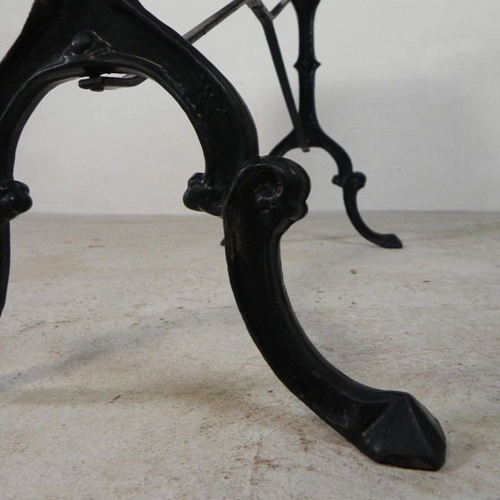 Image 1 of Gartentisch, Bistrotisch mit Granitplatte, 1930er Jahre