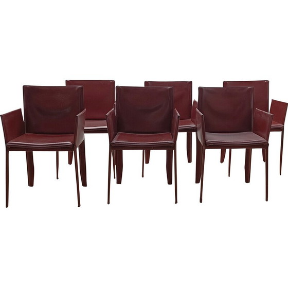 Image 1 of Vintage-Stuhl Margot aus dickem Leder von Cattelan Italia