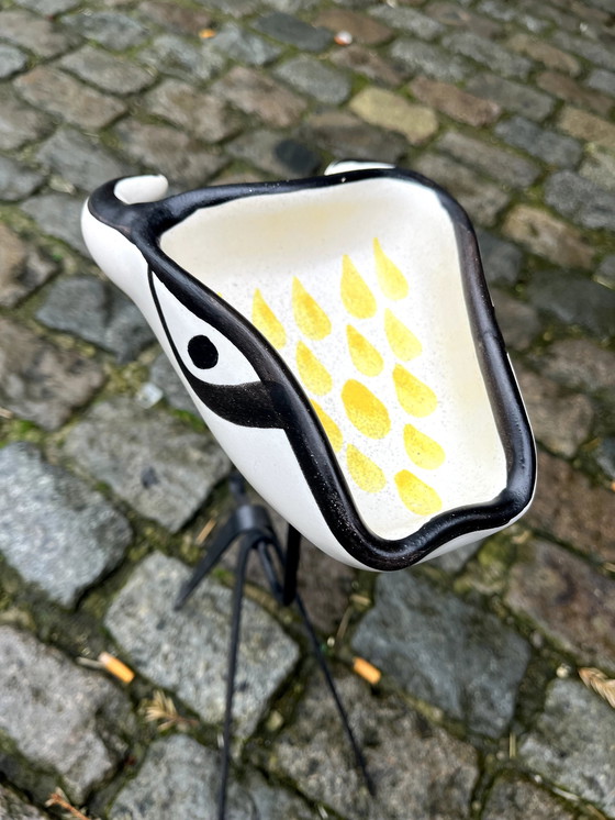 Image 1 of Vide Poche Tête De Chèvre (Ziegenkopf) Von Roger Capron, Frankreich, 1960'S