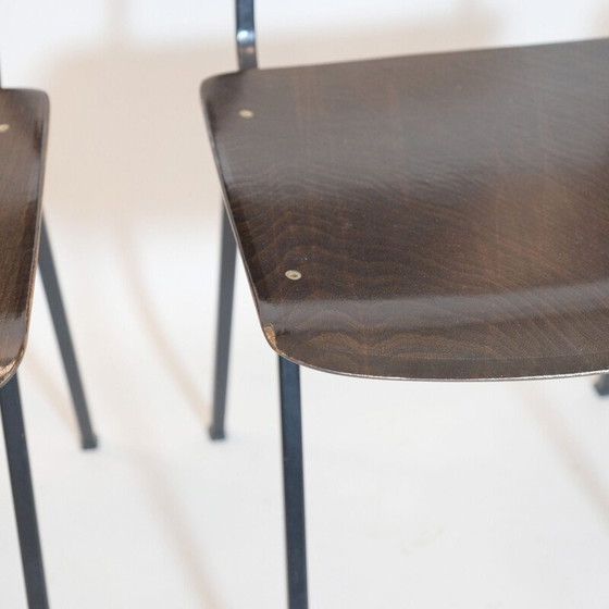 Image 1 of Set von 3 vintage F6 chairs by Eromes, Nederlands 1960s